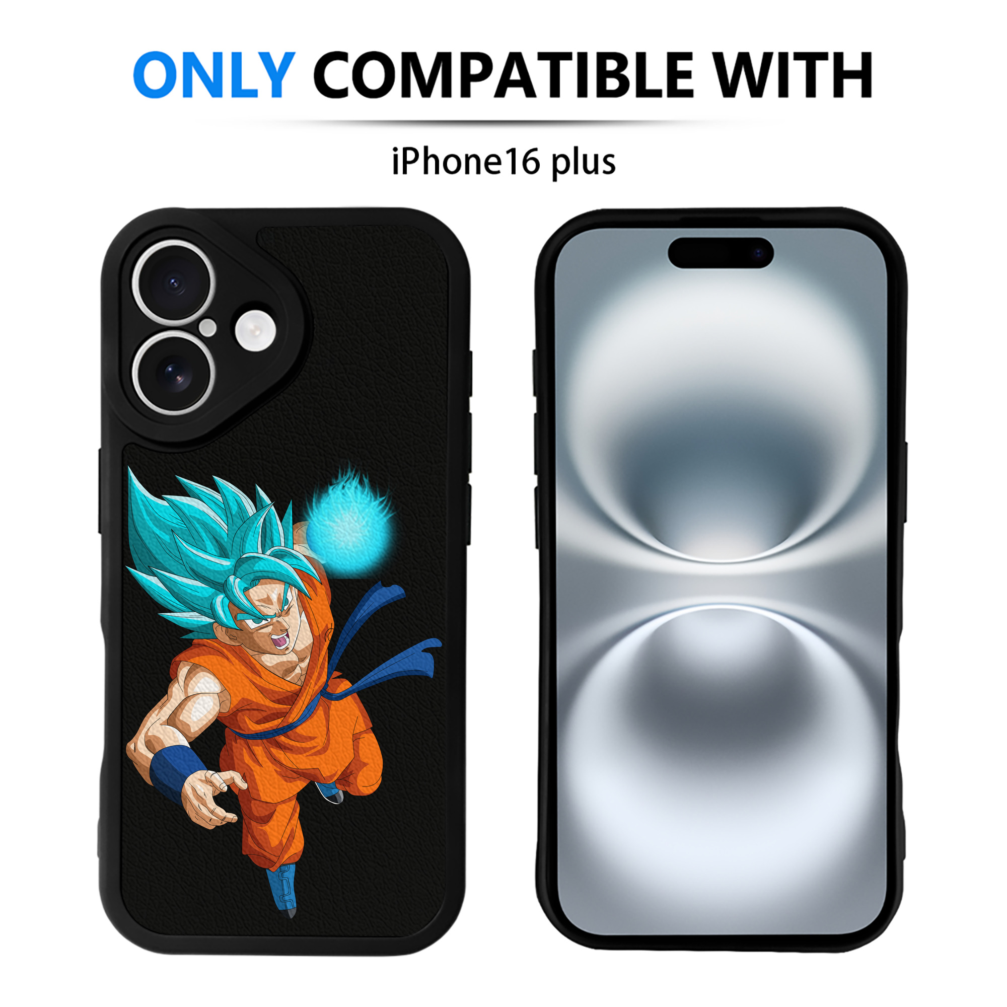 （画像用） ドラゴンボール 孫悟空（そん ごくう）Son Goku カカロット DRAGON BALL Kakarotto 【iPhone 16シリーズ対応】シリコンスマホケース（レザー調） 材質：シリコン